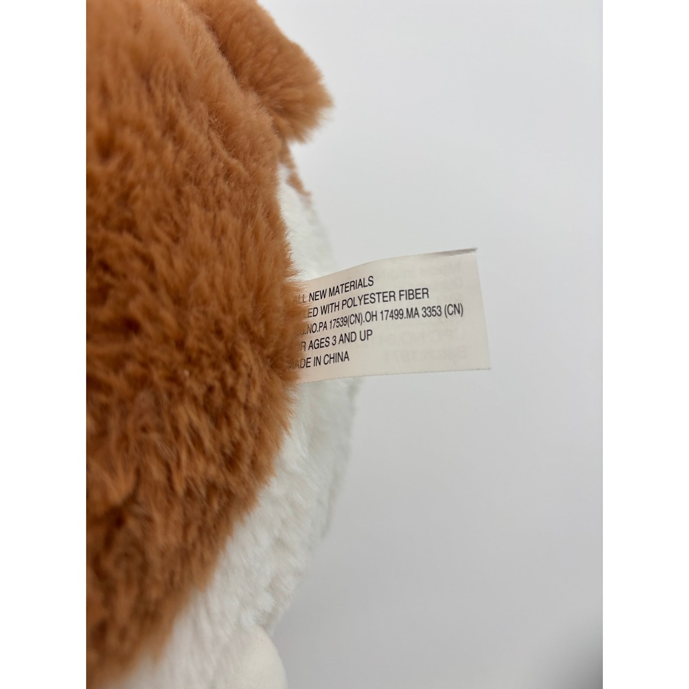 Cute Squishy Bulldog Plush Toy Soft Stuffed Animal Brown White Kid Gift - Picture 5 of 5